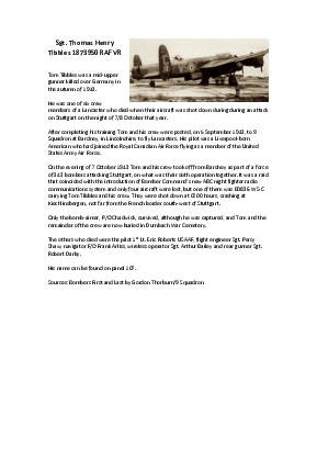 A preview of a PDF biography for Tibbles, Thomas Henry